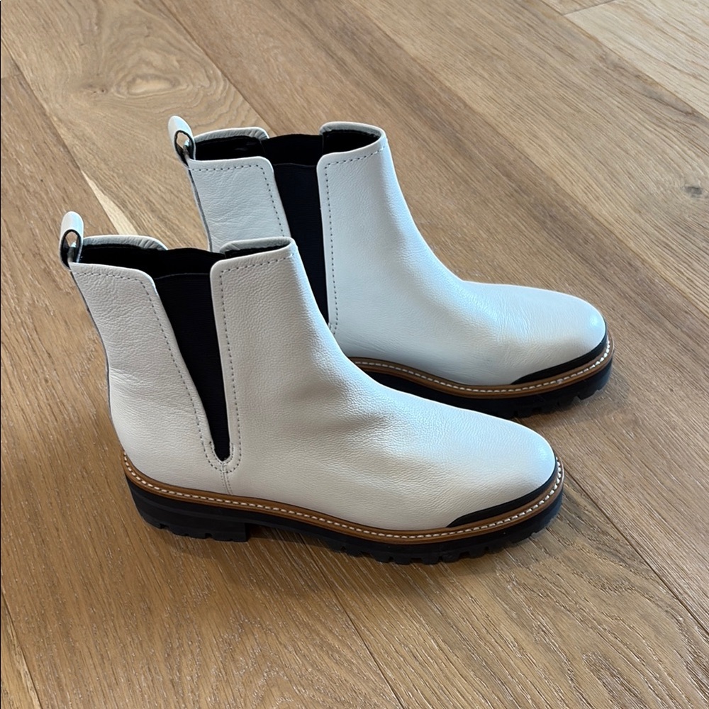 Marc Fisher White and Black Boot